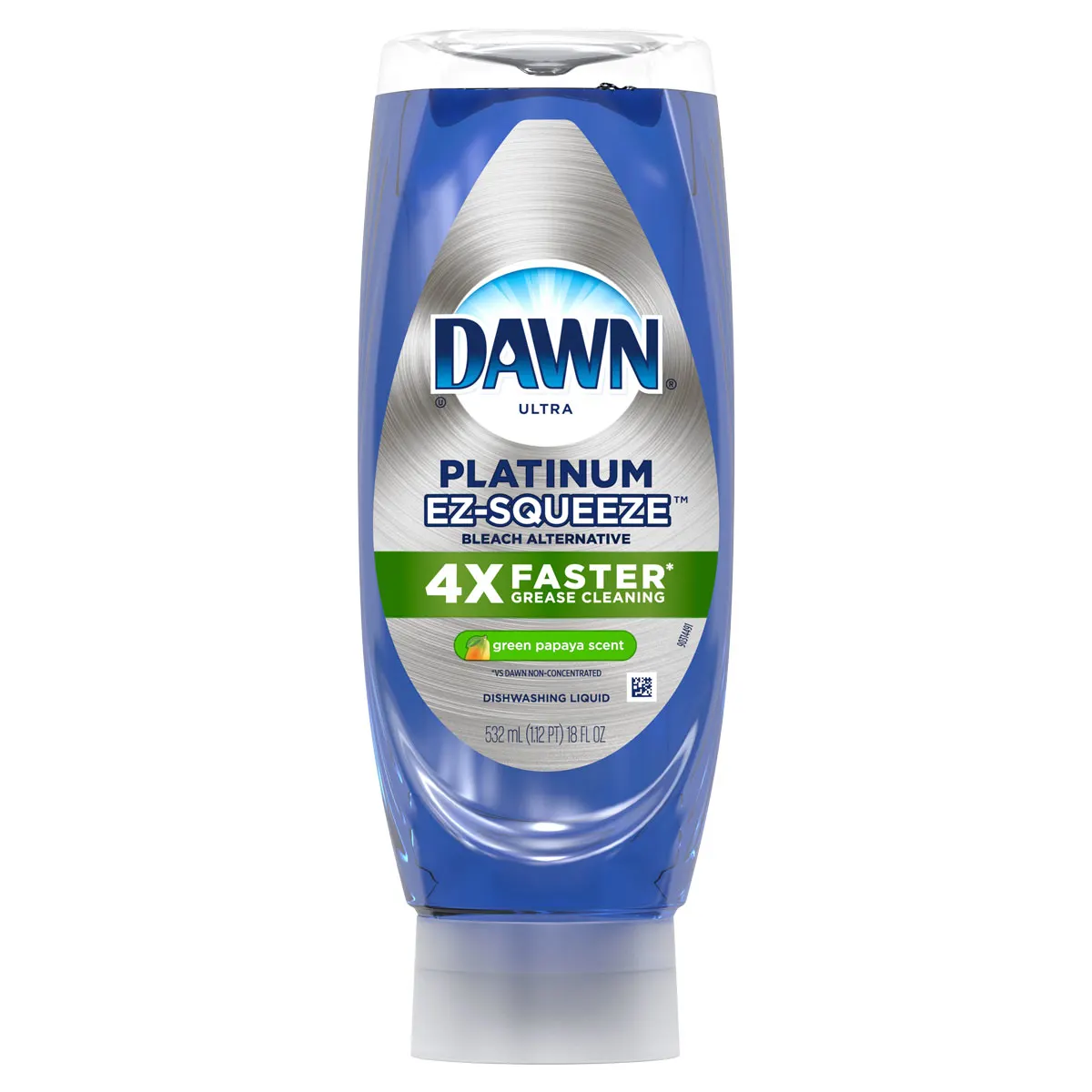 Dawn EZ-Squeeze Platinum Liquid Dish Soap, Green Papaya 18 oz