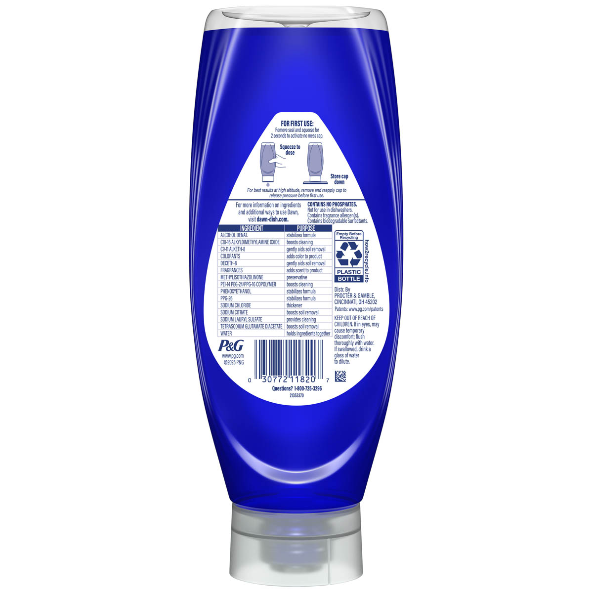 Dawn Platinum EZ-Squeeze Dish Soap with Lemon Scent | Dawn