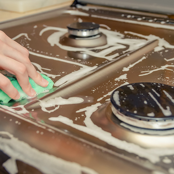 Cleaning A Greasy Stove Top