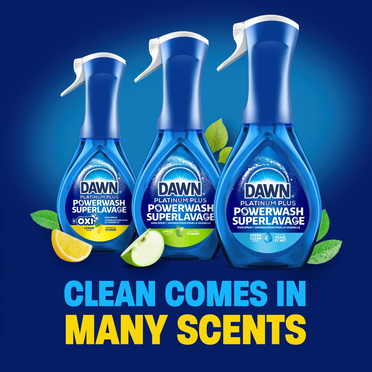 Clean comes in many scents