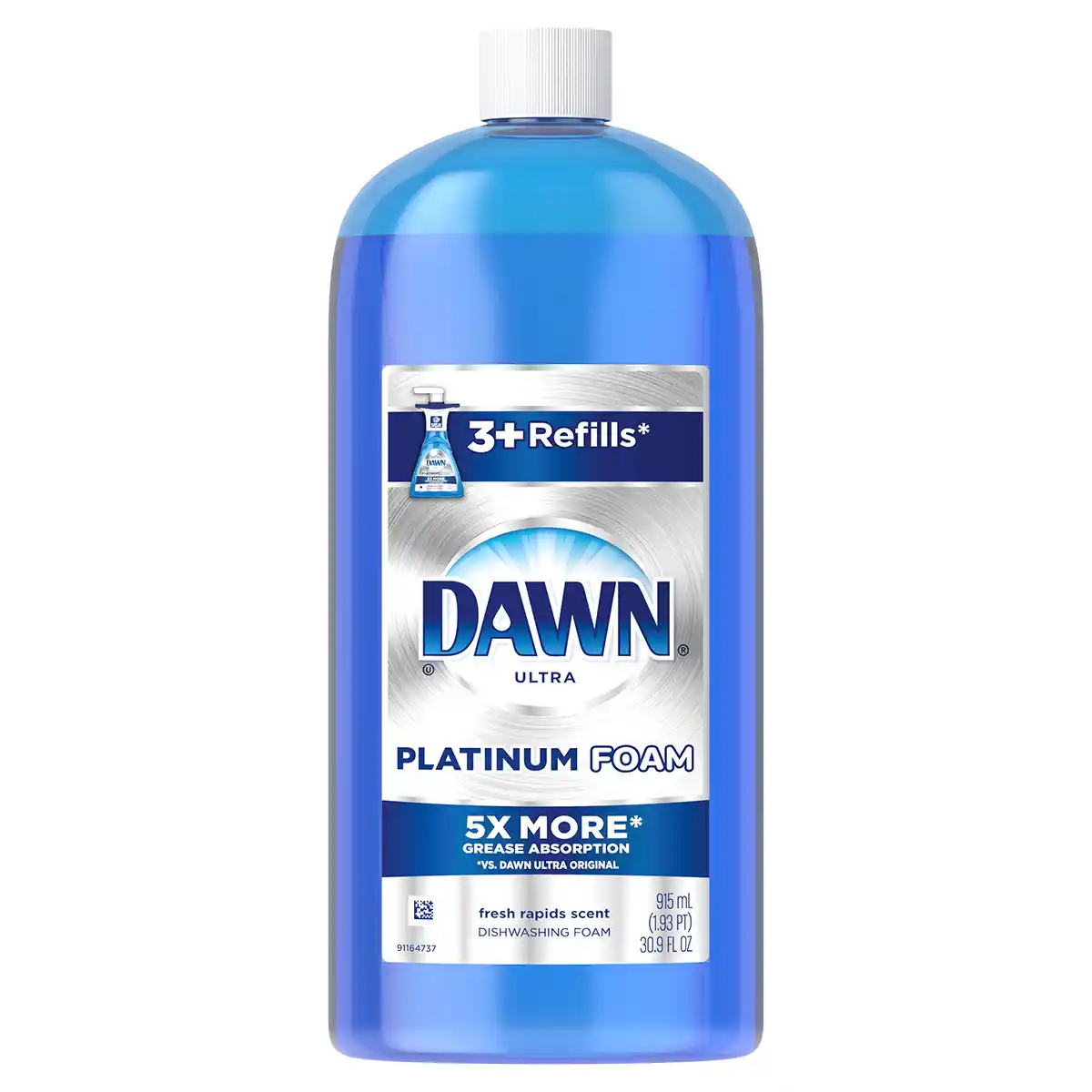Dawn Platinum Dishwashing Foam Refill, Fresh Rapids
