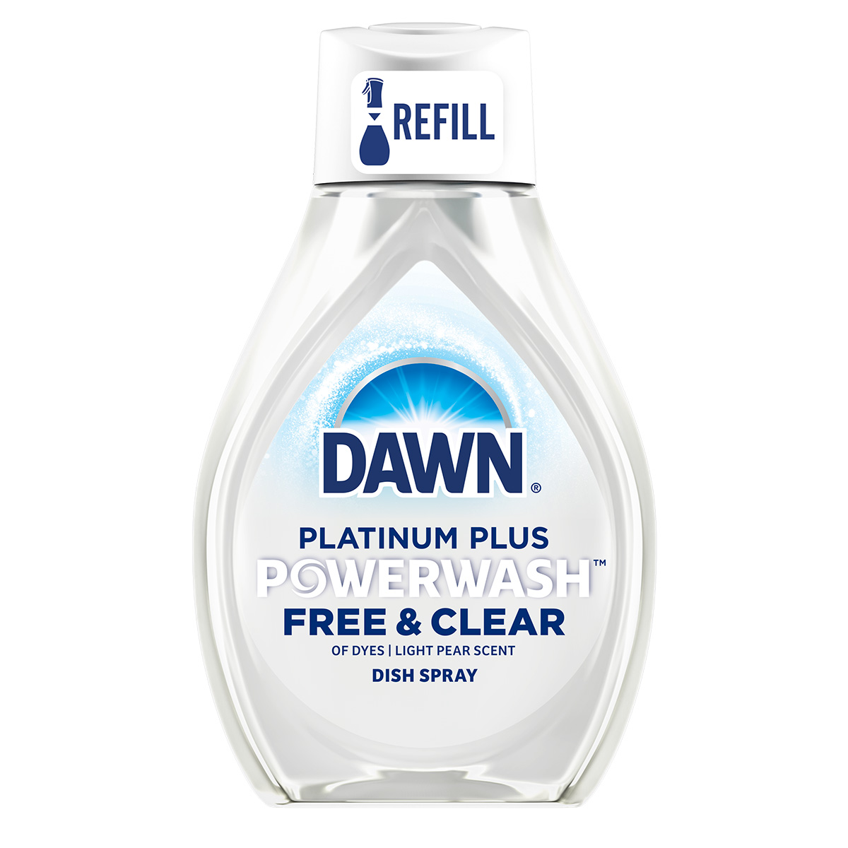Dawn Powerwash Free & Clear Dish Spray Refill, Light Pear