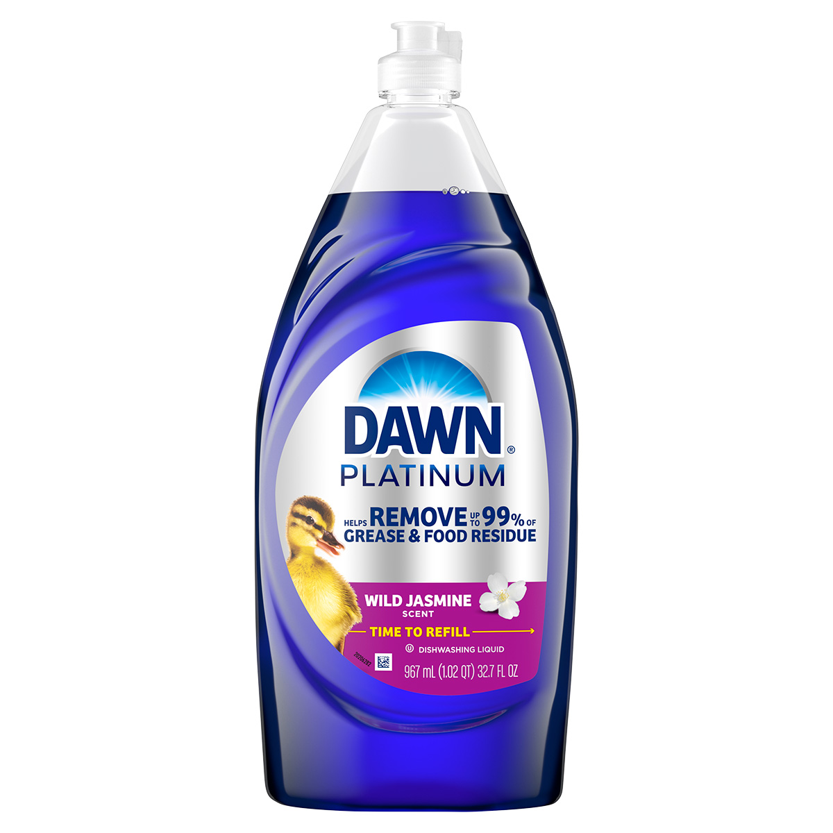 Dawn Platinum Dish Soap, Dishwashing Liquid, Wild Jasmine, 32.7 Fl Oz