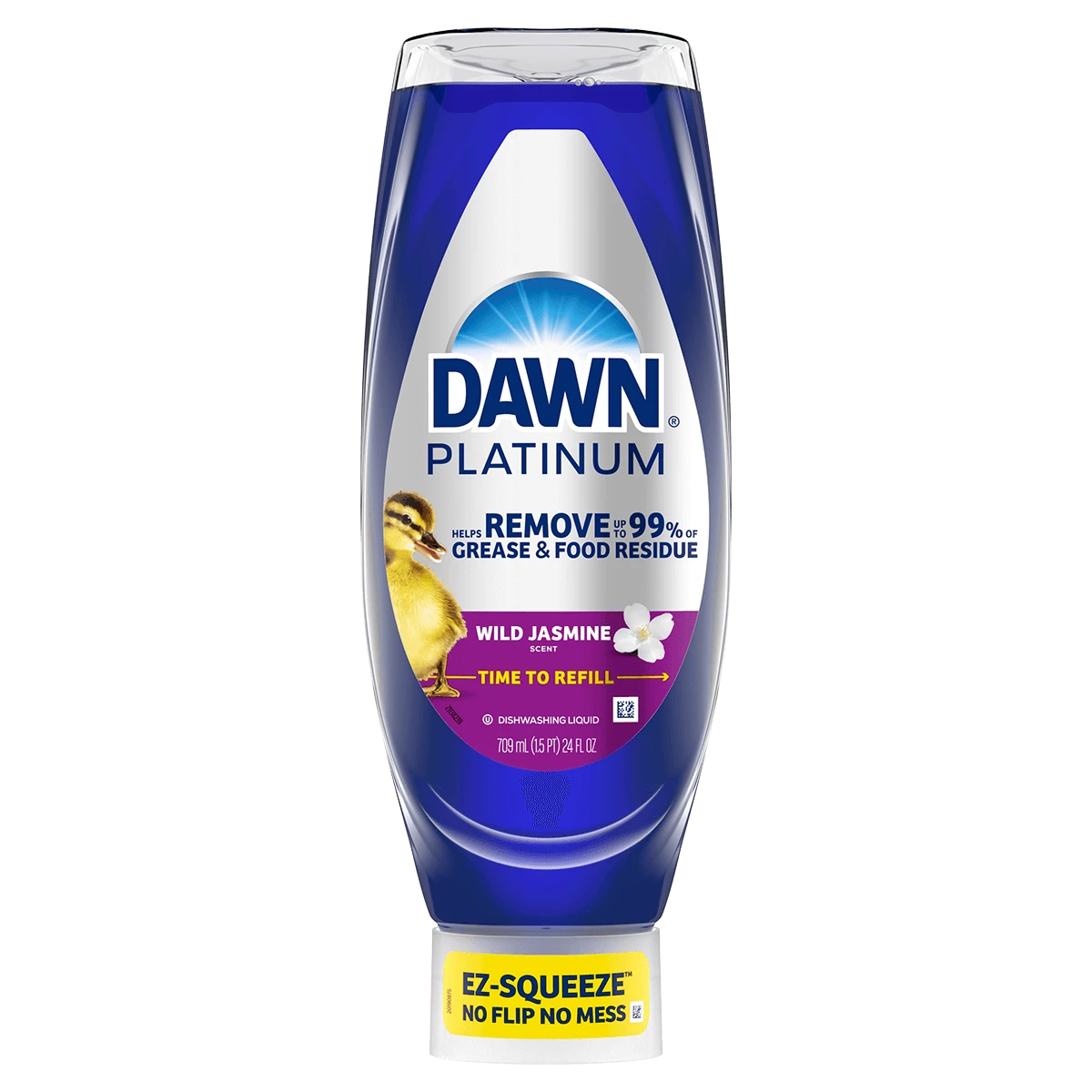 Dawn Platinum EZ-Squeeze Dish Soap, Dishwashing Liquid, Wild Jasmine, 24 Fl Oz