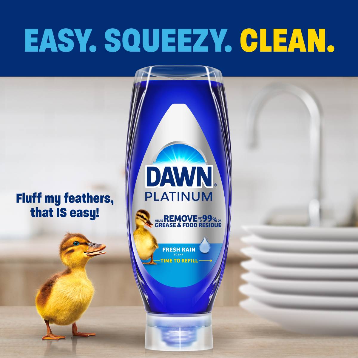 Easy, squeezy, clean - fluff my feathers, that is easy