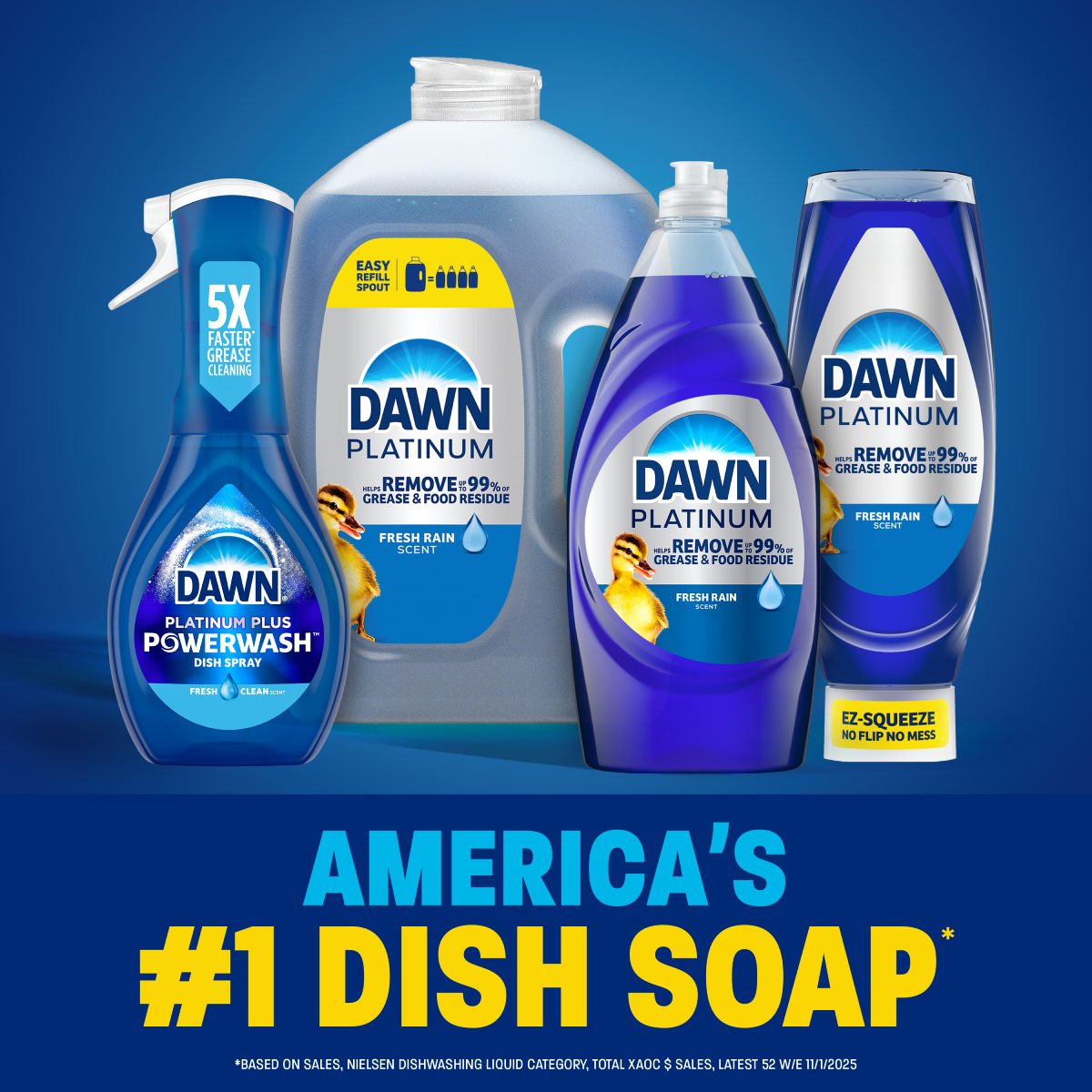 Dawn Platinum Dish Soap, Wild Jasmine Scent | Dawn