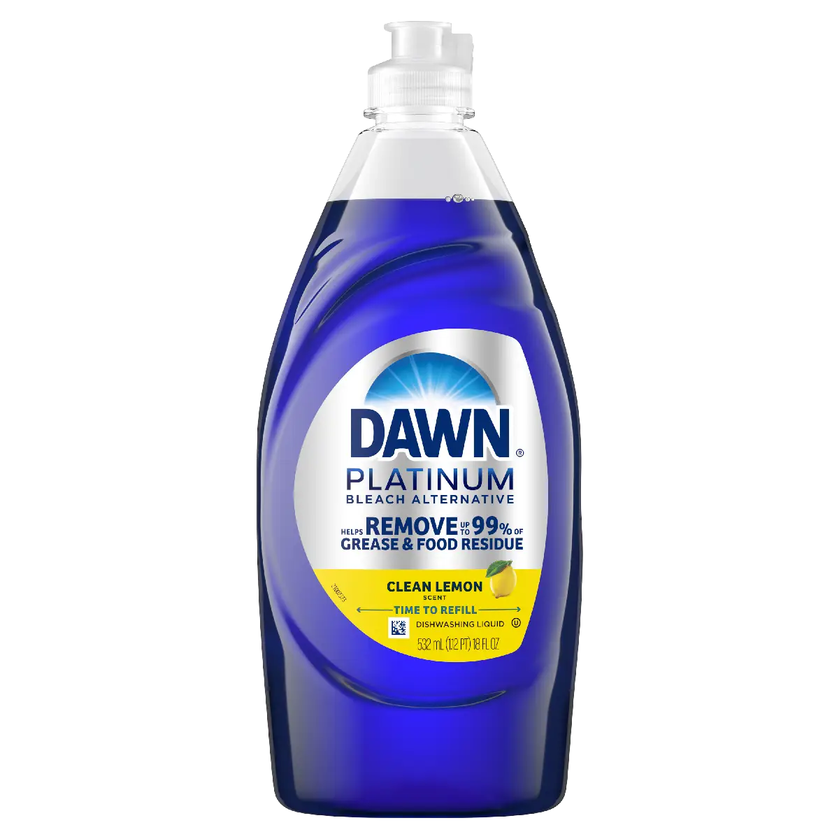 Dawn Platinum Dishwashing Liquid Lemon Burst 18oz