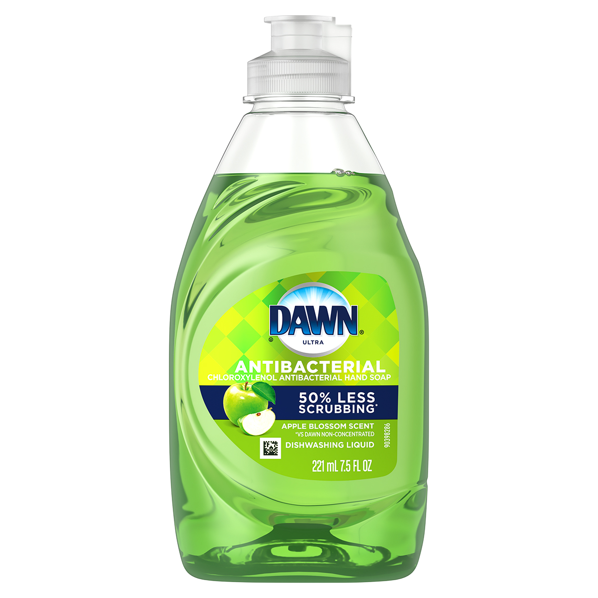 Dawn Antibacterial Hand Soap, Dishwashing Liquid, Apple Blossom 7.5 oz