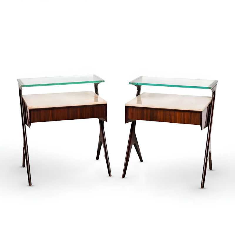 Vittorio Dassi and Plinio Dassi - Pair of Mid-Century bedside tables