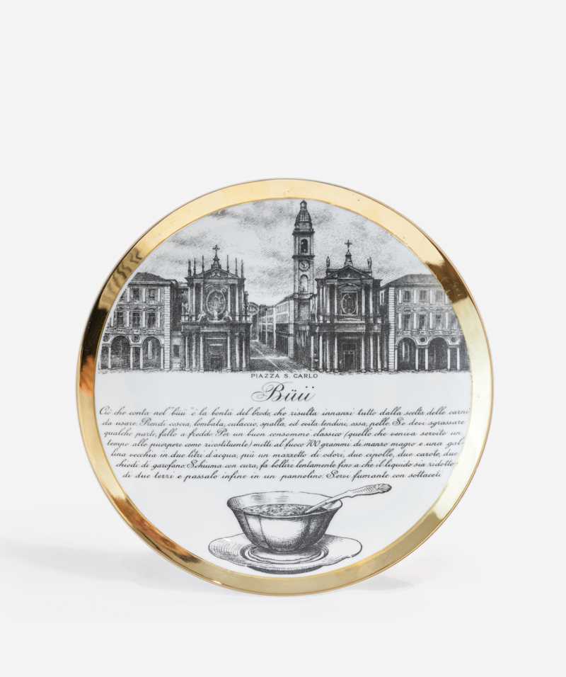 PIERO FORNASETTI - 'Büii' decorative plate, circa 1950 - Decorative Objects