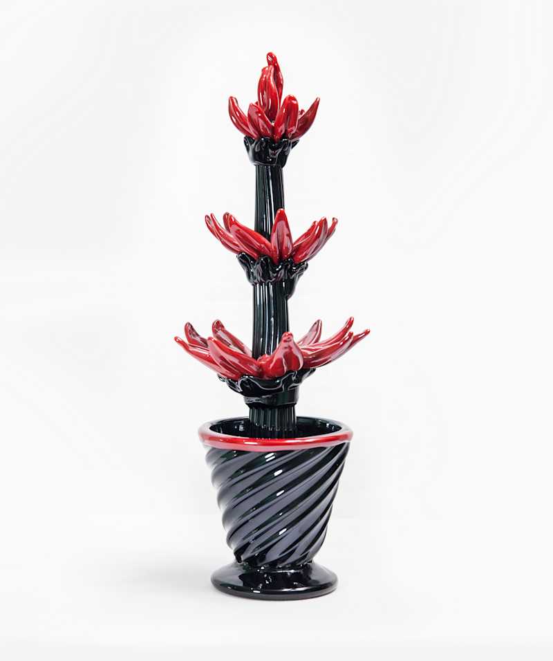 ITALIAN SCHOOL - Decorative glass tree, circa 1970 - Decorative Objects