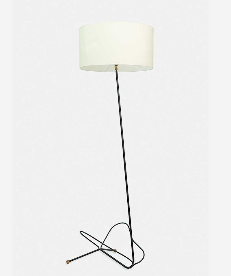 Maison Lunel - Floor lamp with magazine rack, circa 1950s - Standing Lamps