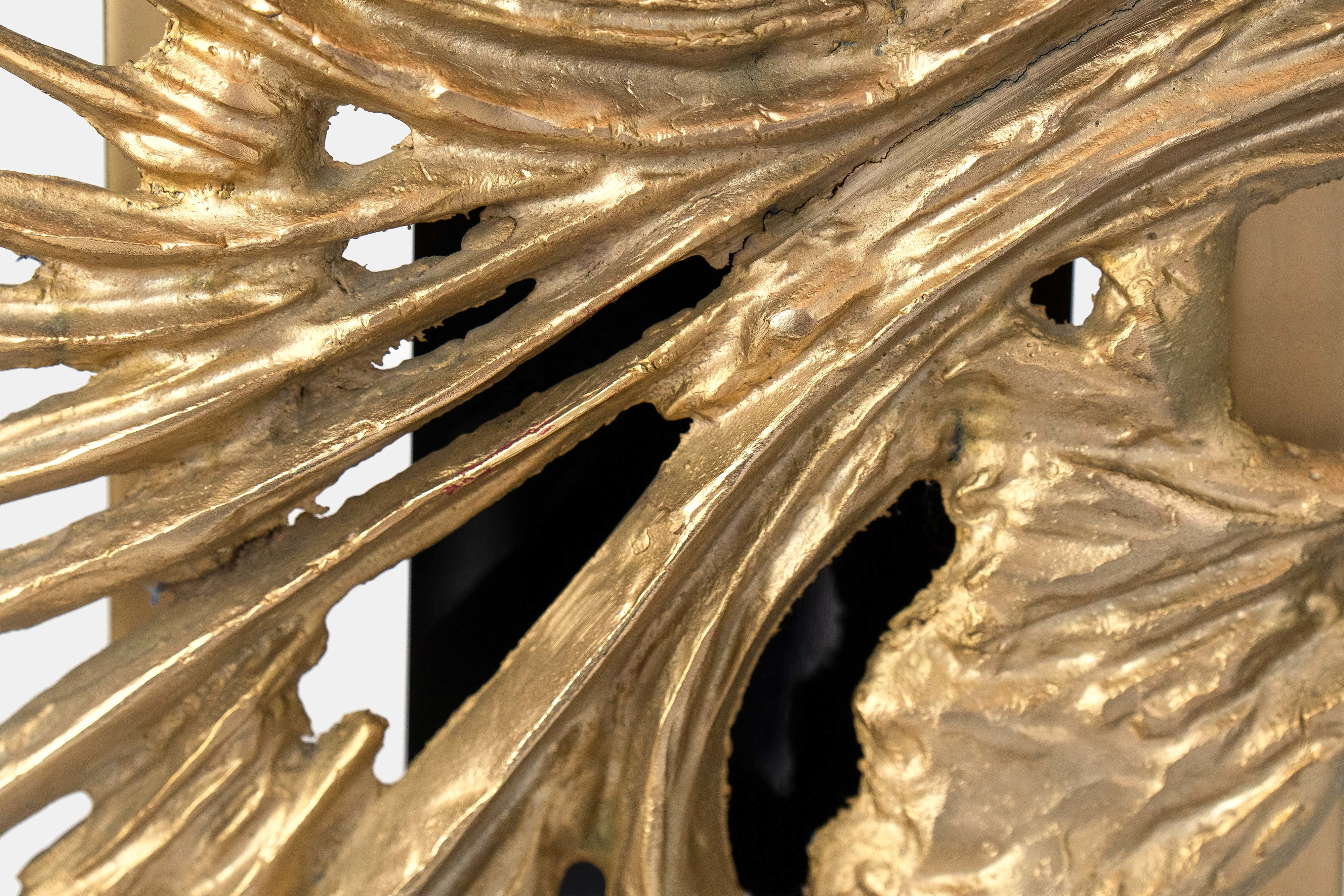 JACQUES DUVAL BRASSEUR, Pair of rare 'Zeus Hand' table lamps, circa 1970s, jacques duval brasseur, french design, gilt bronze, opaline, black perspex, lamp, table lamp, design, zues hand, lighting