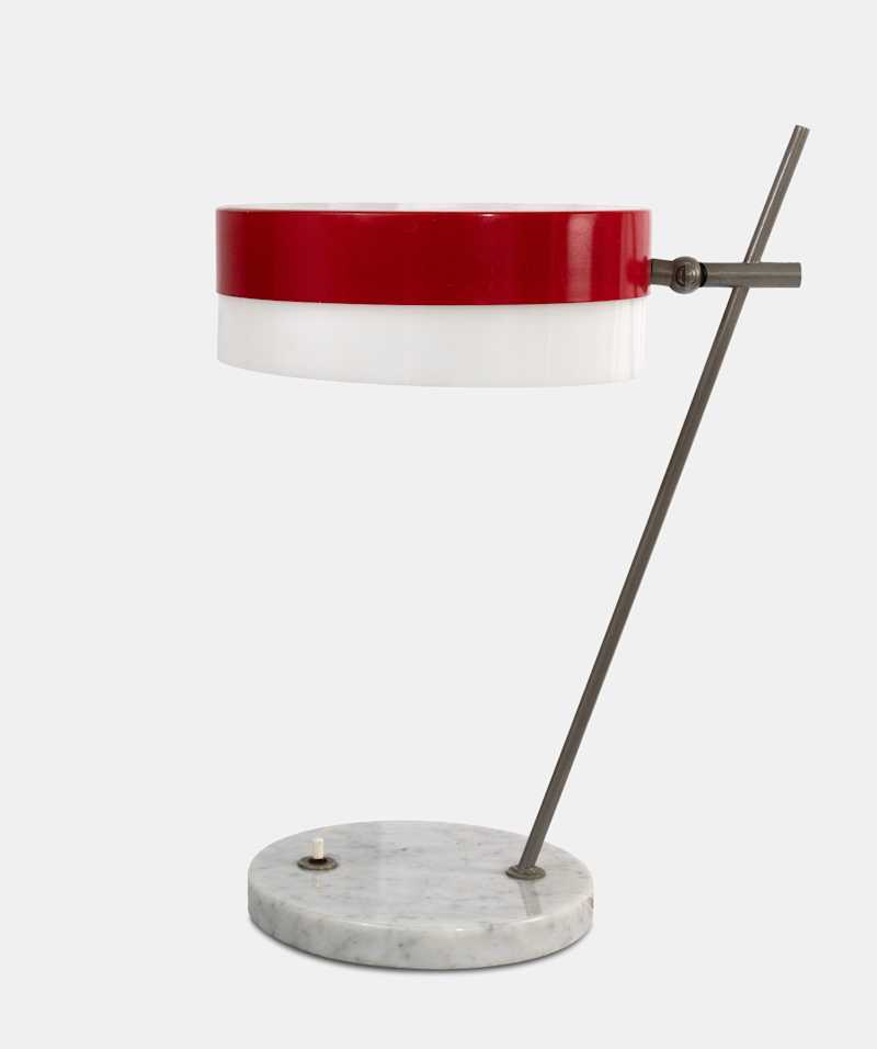 STILUX - Red Table lamp, circa 1950s - Table Lamps