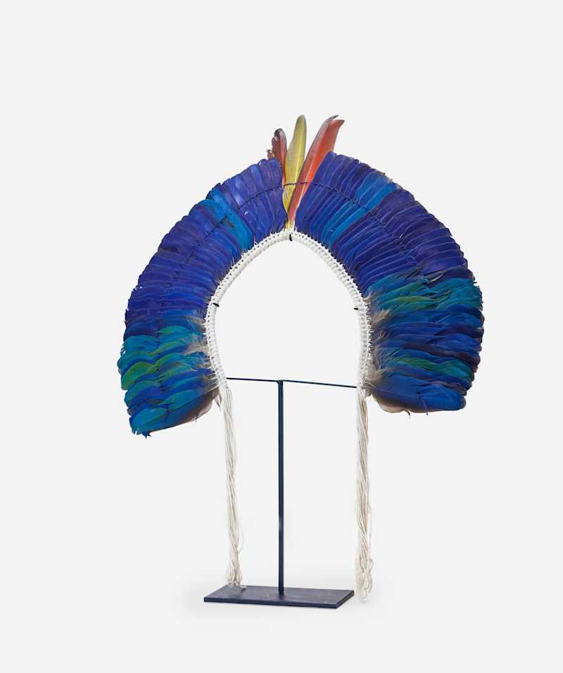   - Blue indigenous headdress - Decorative Objects