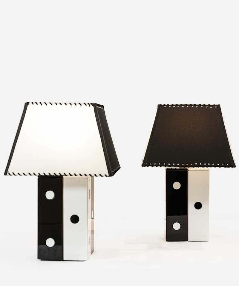 Italian School - Pair of pois table lamps, circa 1960 - Table Lamps