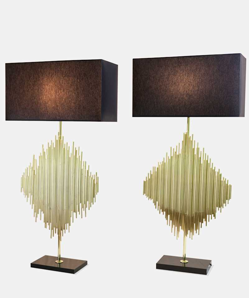 LUCIANO FRIGERIO - Pair of table lamps, circa 1970 - Table Lamps