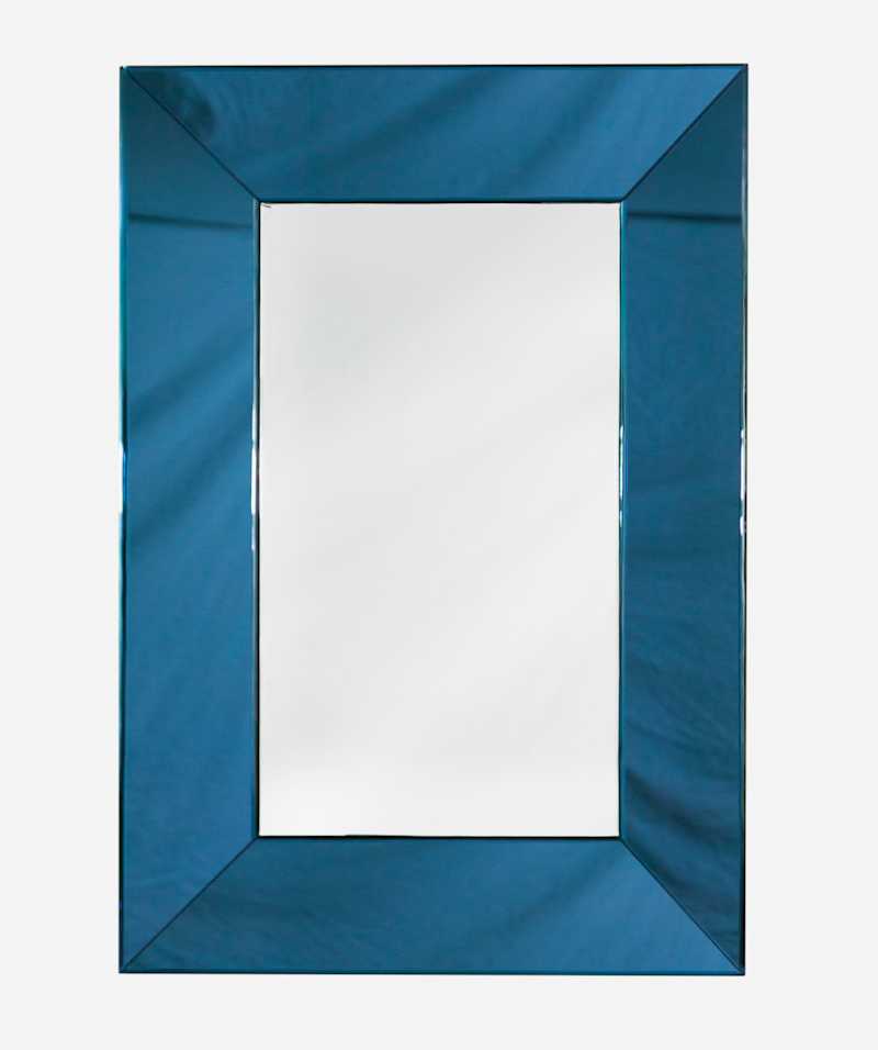 Italian School - Blue framed mirror, circa 1990 - Mirrors