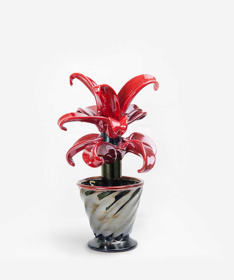 ITALIAN SCHOOL - Decorative glass tree, circa 1970 - Decorative Objects