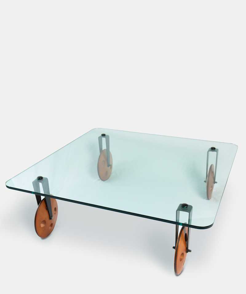 GAE AULENTI - Square Coffee Table, circa 1985 - Coffee Tables