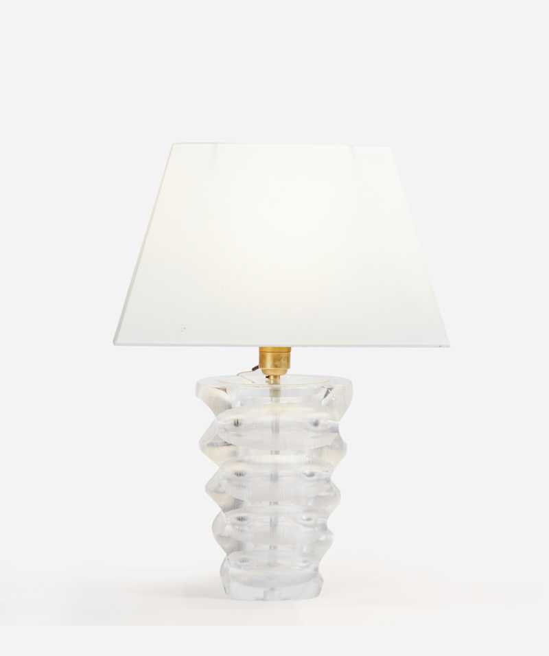 RENÉ LALIQUE - Table lamp, circa 1940 - Table Lamps