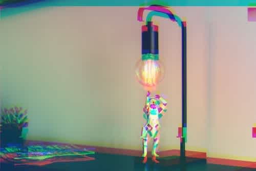 robot lightbulb