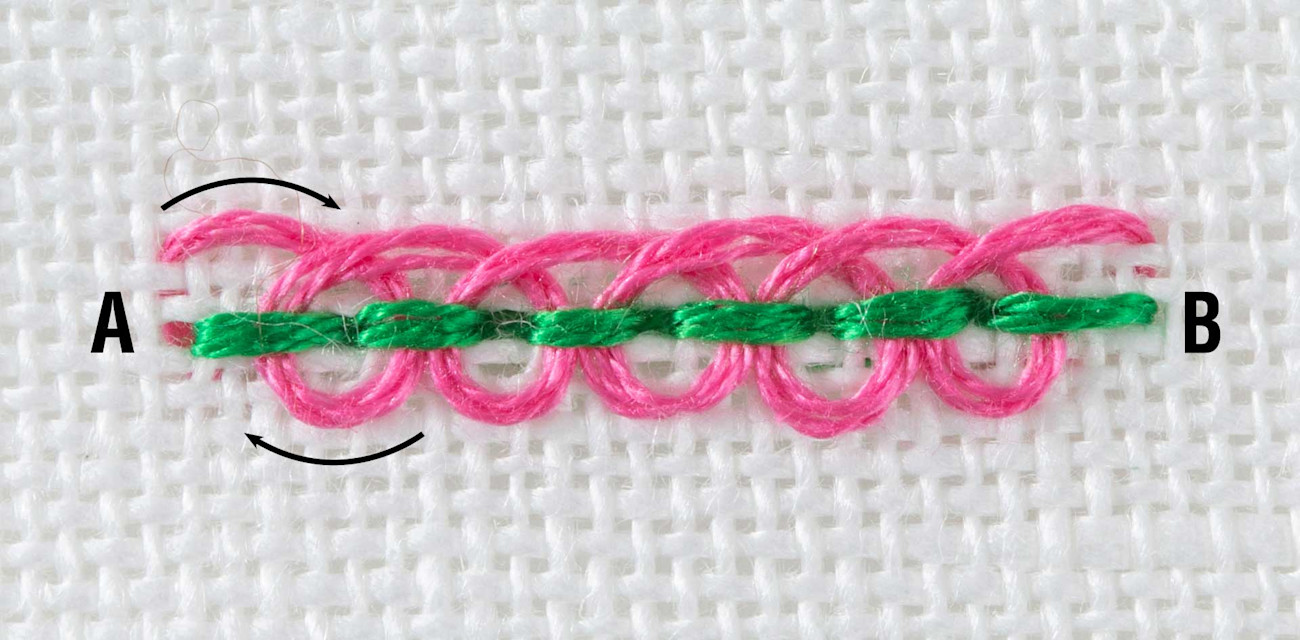 A Stitch in Time: Pekinese and Chinese Knot Stitches | PieceWork