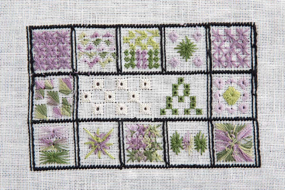 A Stitch in Time: Algerian Eye and Eyelet Stitch | PieceWork