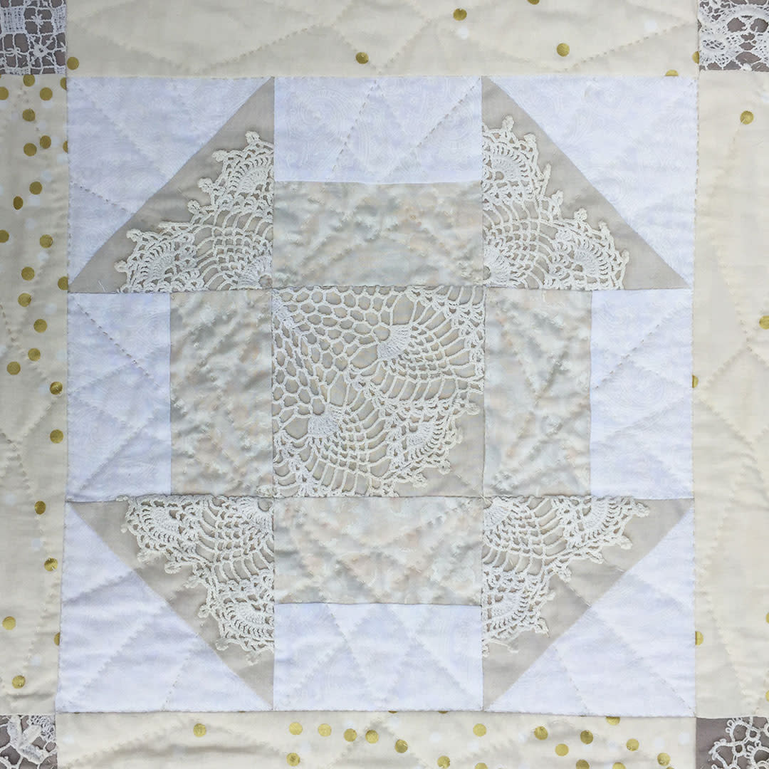 Turning My Grandmother’s Doilies into Quilts PieceWork