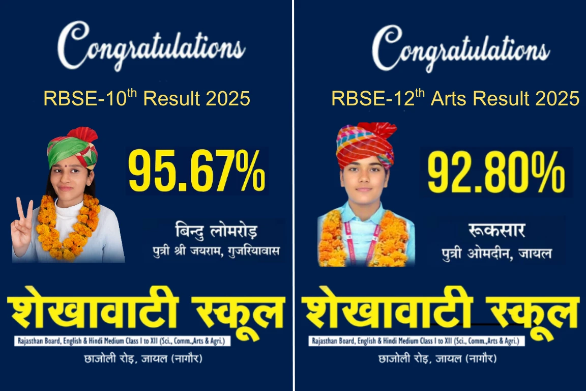Shekhawati Senior Secondary School Jayal: 2025 Exam Results Toppers