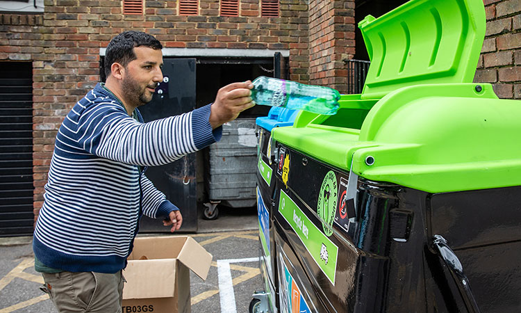 Interventions rolled out as part of Ecosurety funded project to boost recycling from flats