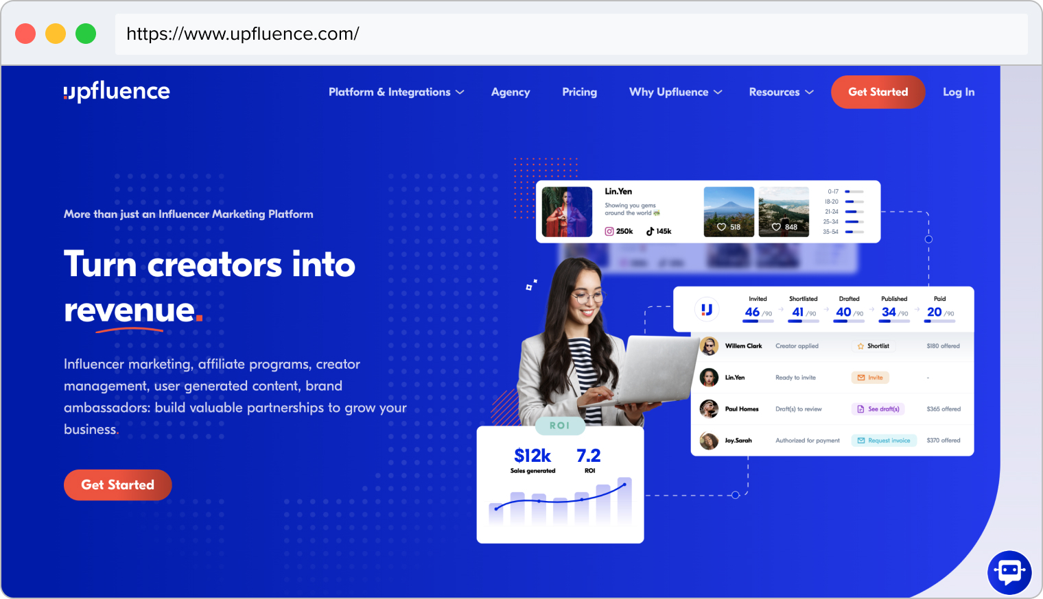 upfluence-homepage