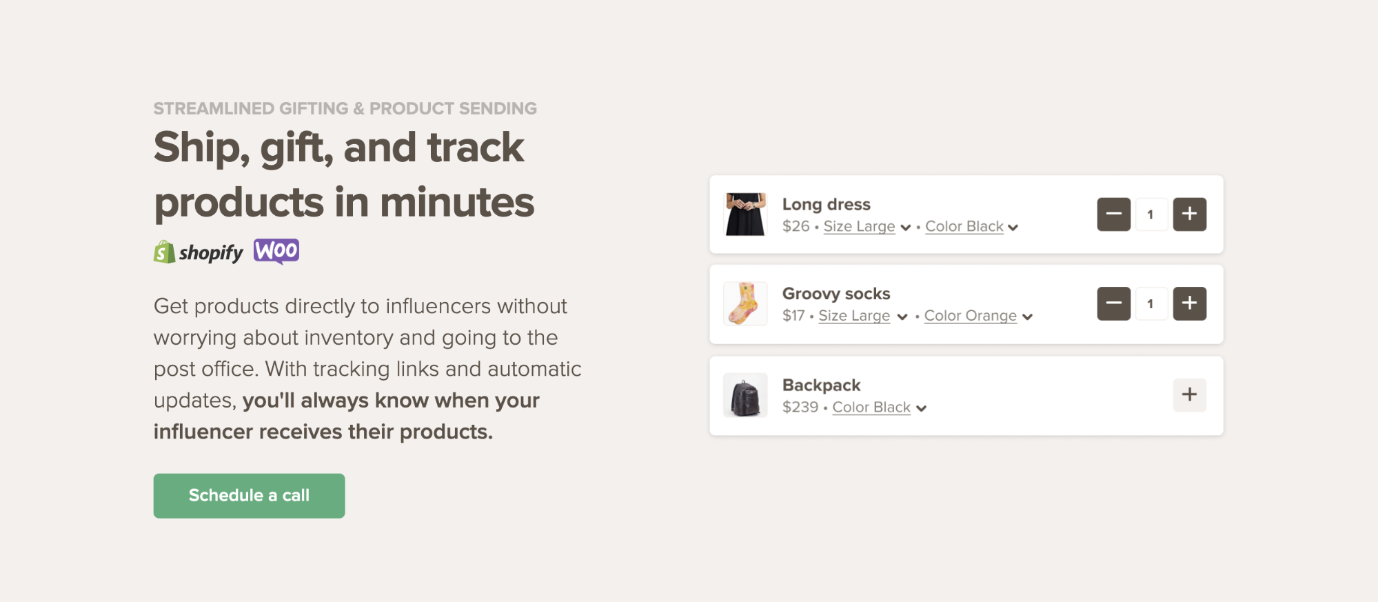 Ship, gift, and track products in minutes - image