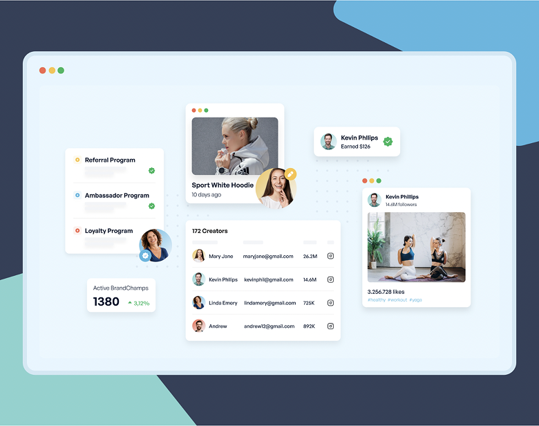 brandchamp interface call outs