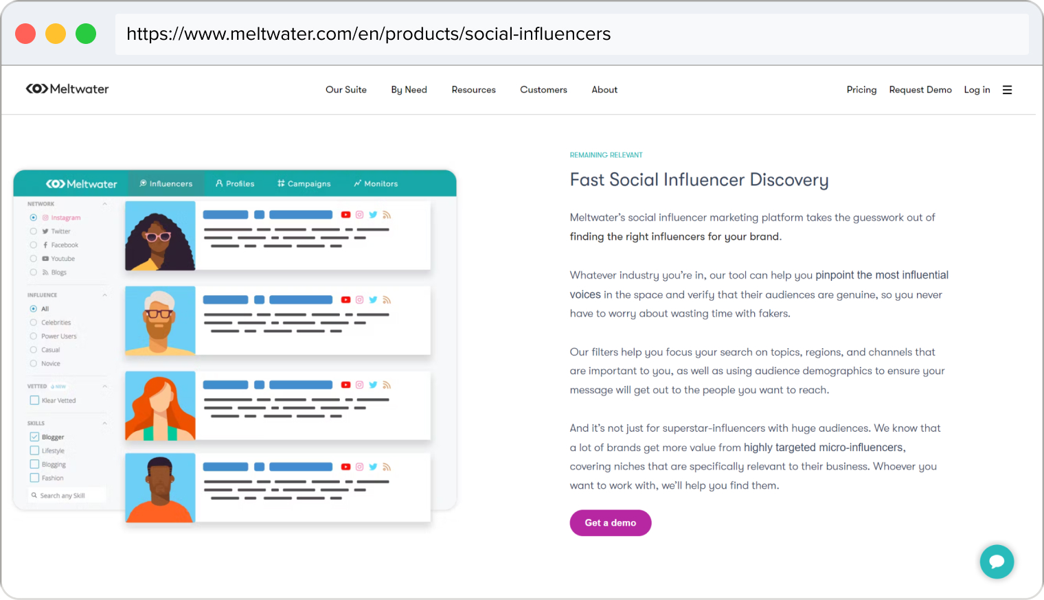 Meltwater-website container