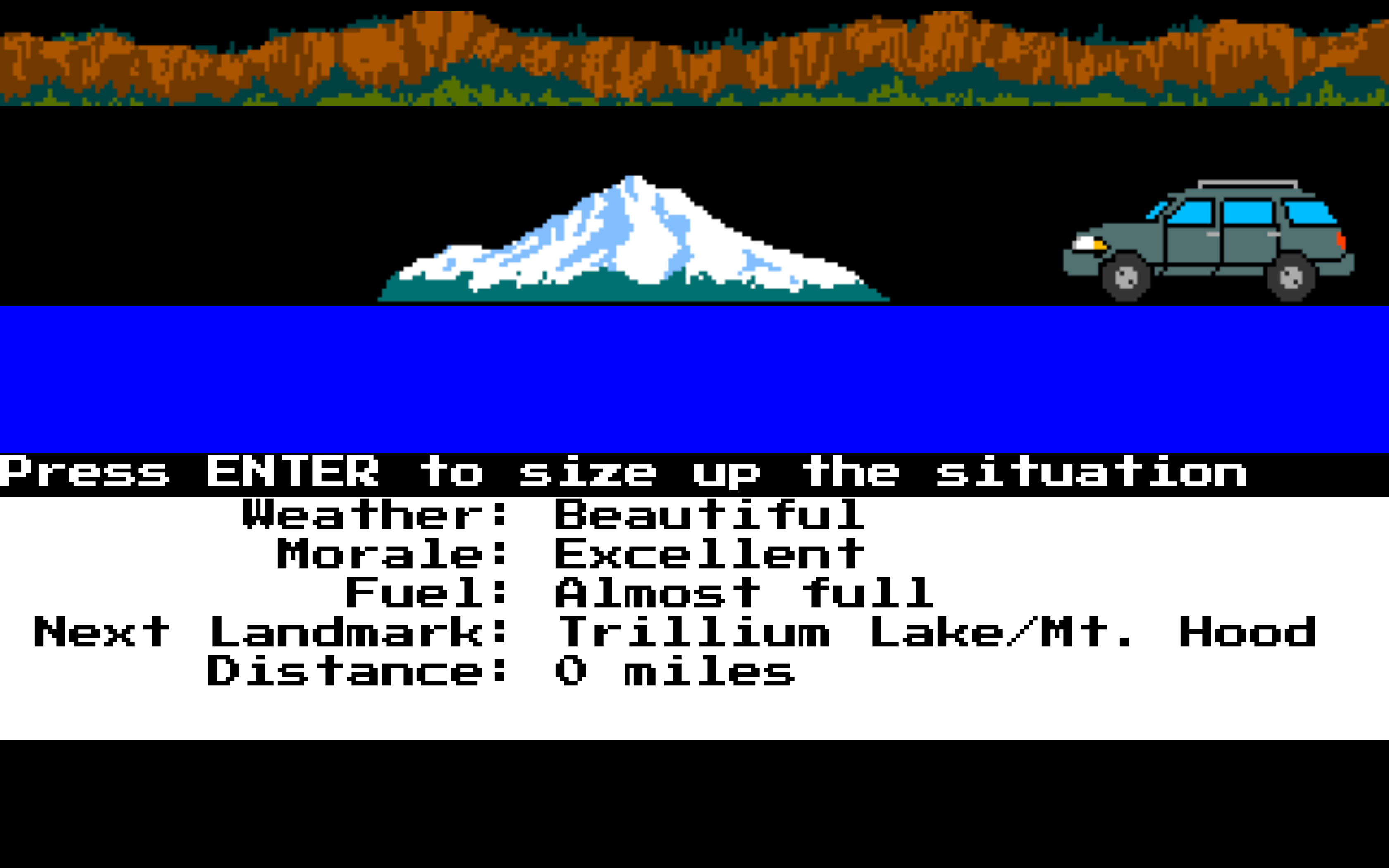 Travel Screen Mt. Hood Enter to Size Up