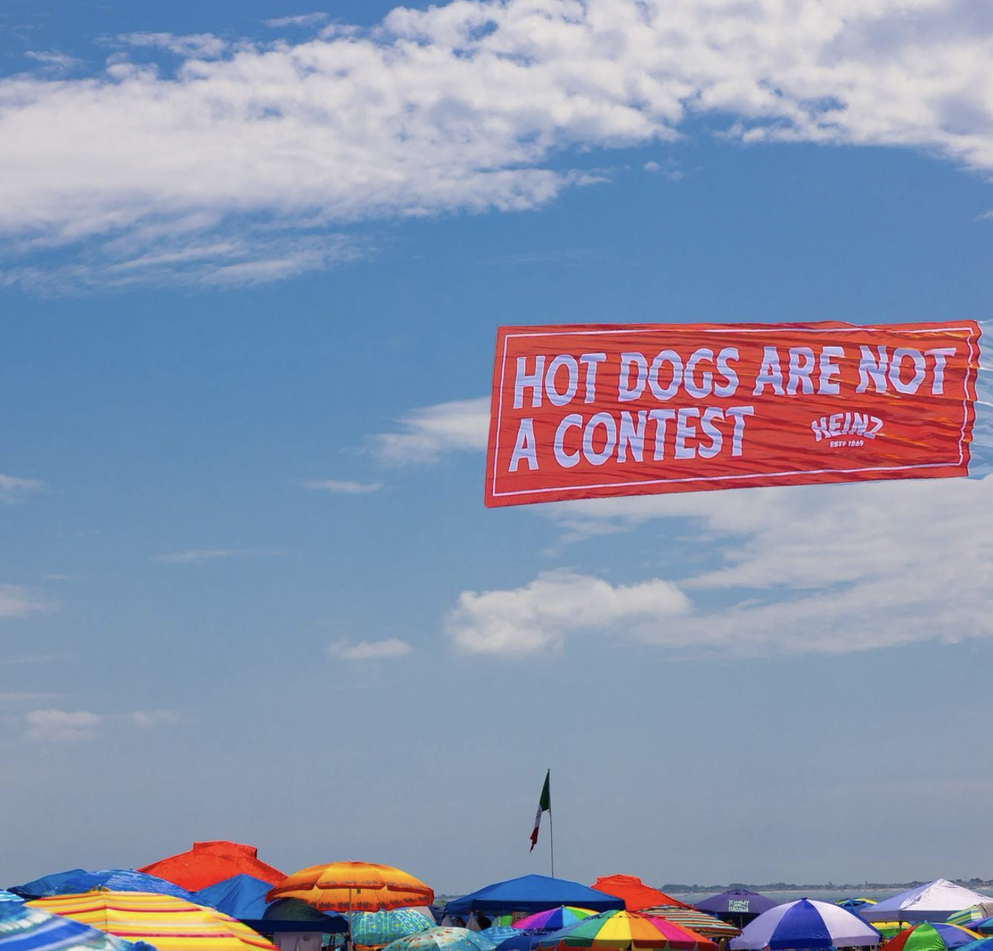 Hot Dogs are not a contest OOH Banner