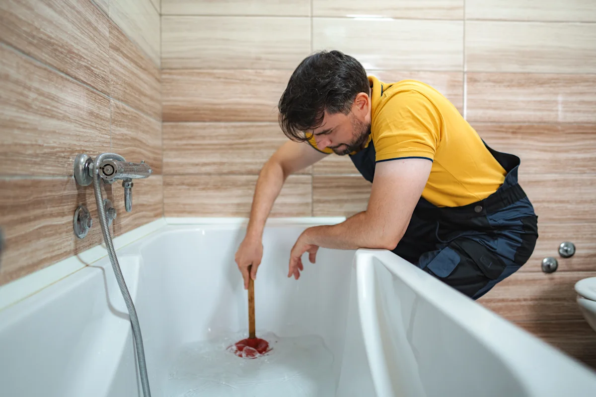bathtub drain cleaning