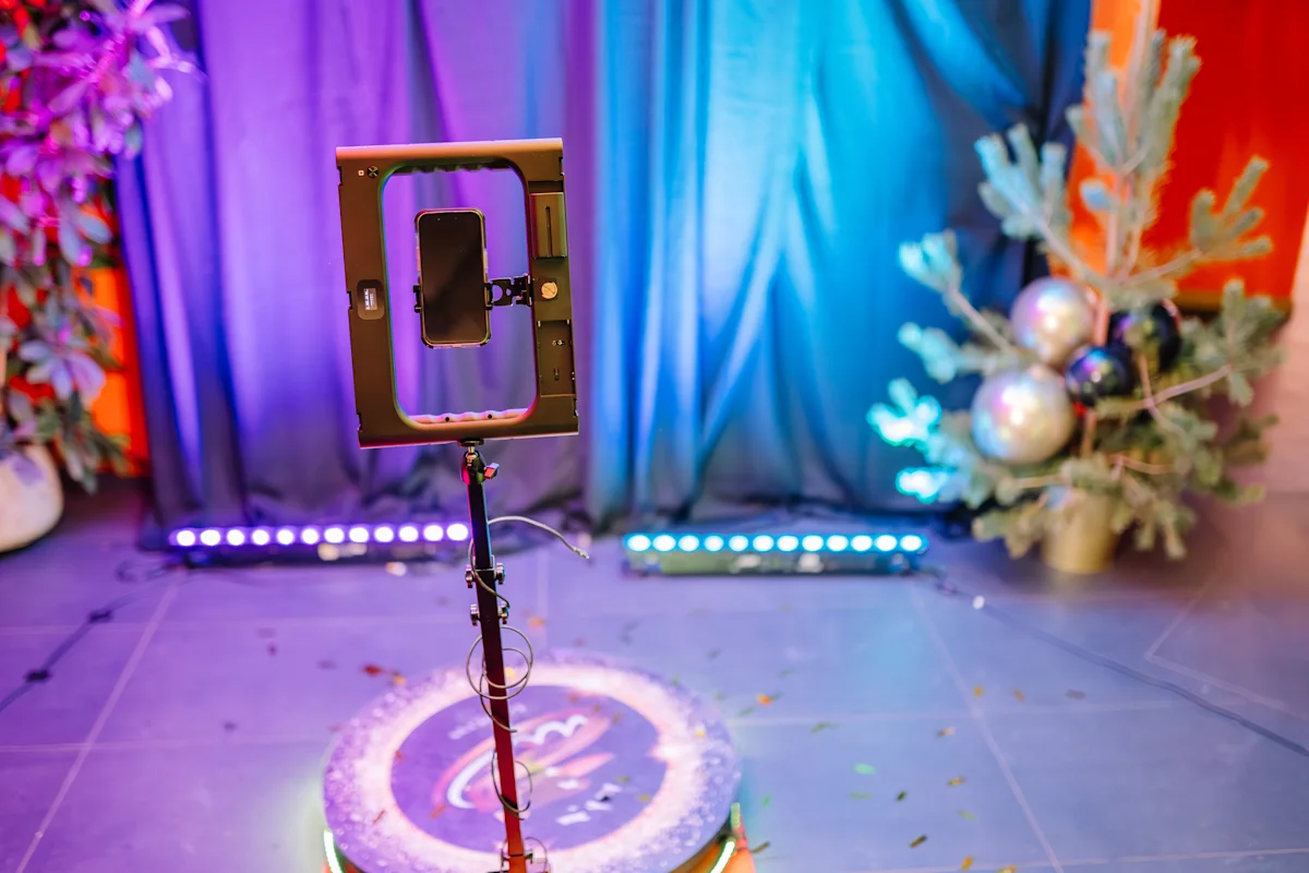 photo booth set up