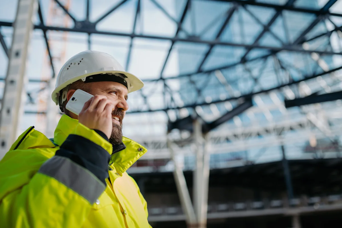 structural engineer on the phone