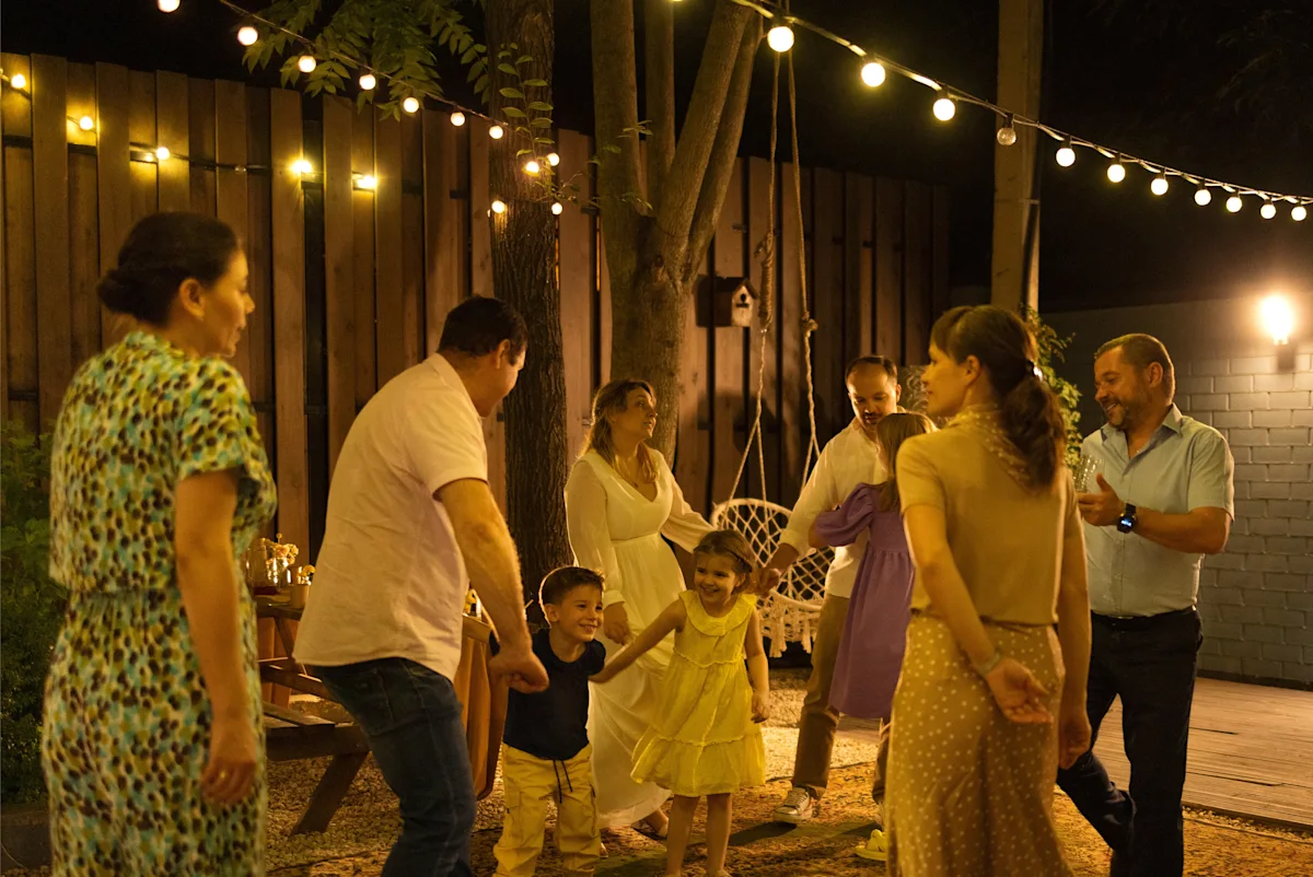 simple boho engagement party