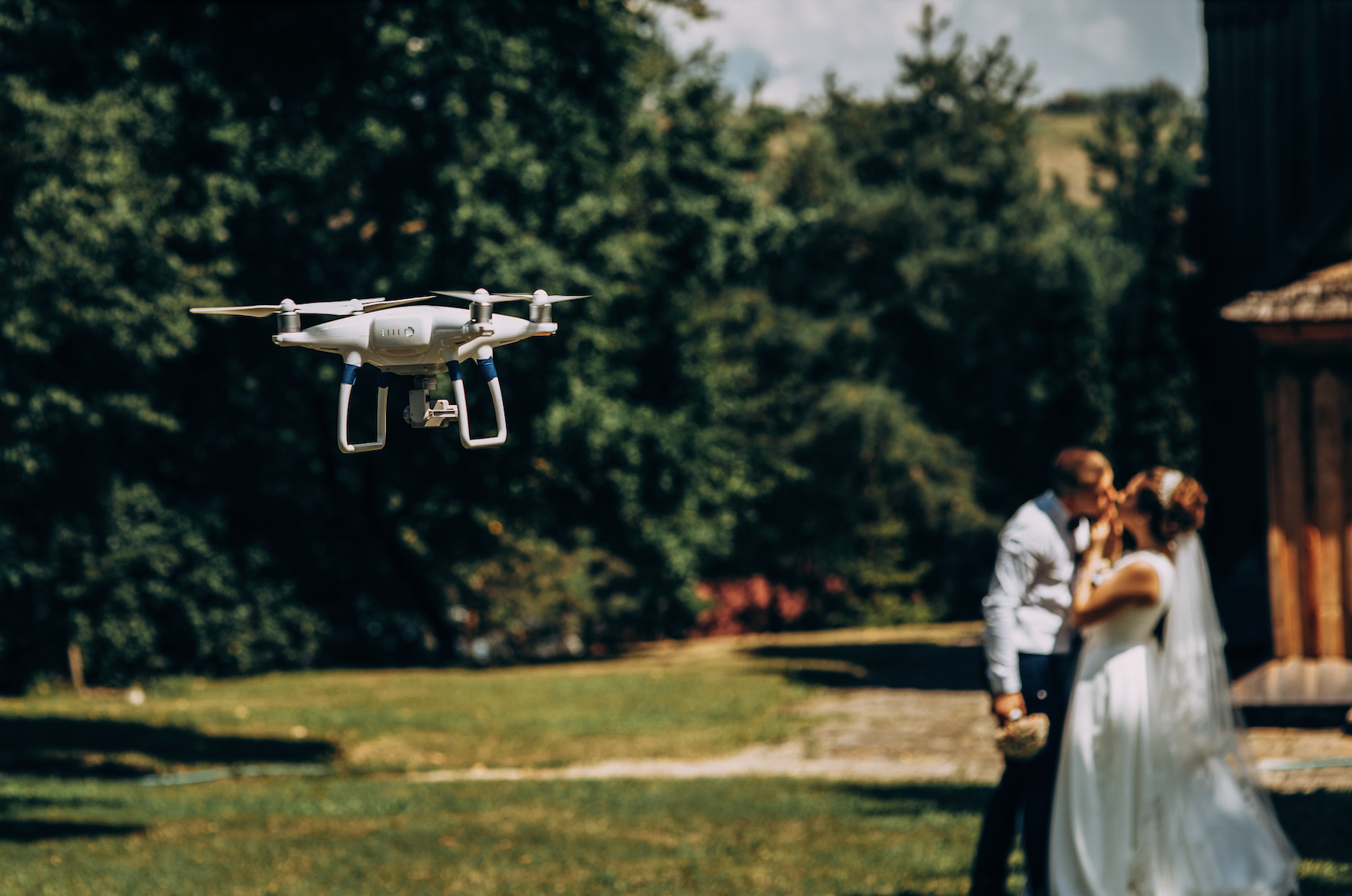 Drone used for wedding ceremony