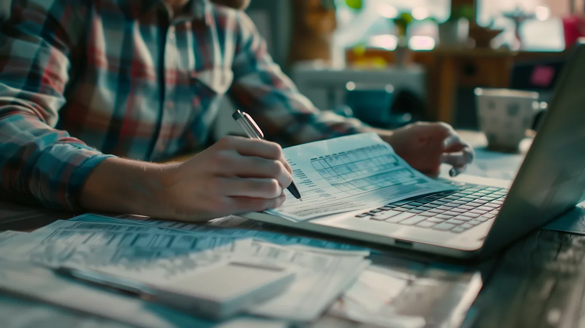 Payroll service provider at work