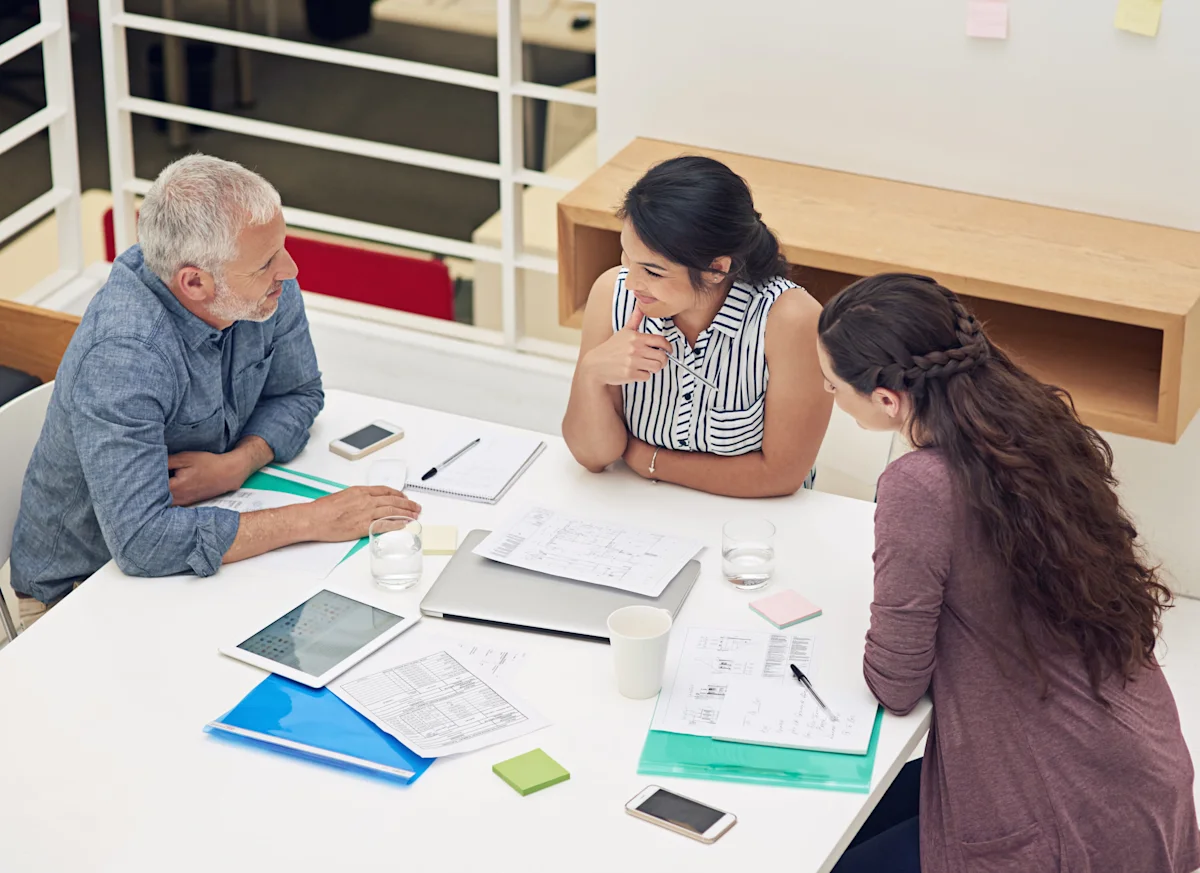 discussion with an architect