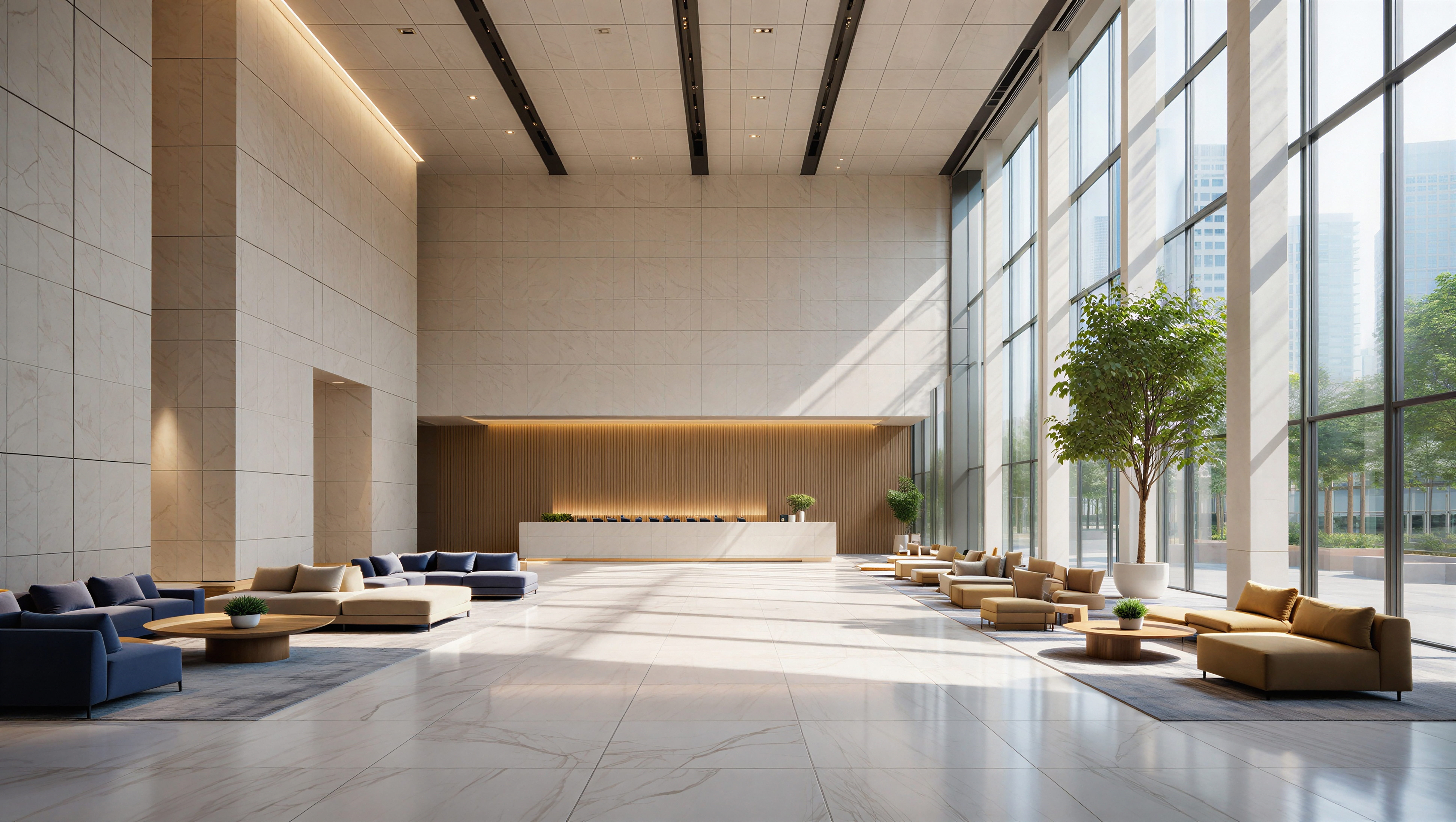 Commercial space interior