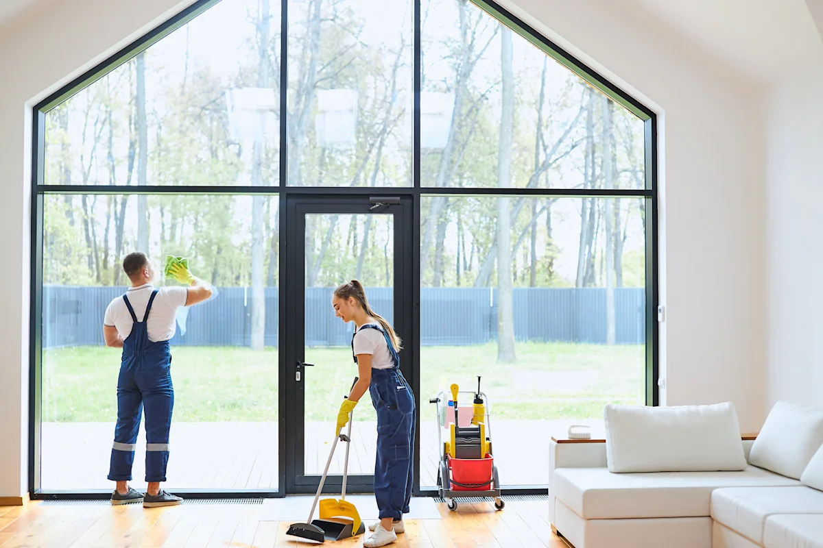 large house cleaning