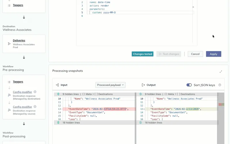 A user applies the edits to a config modifier. A user applies the edits to a config modifier.