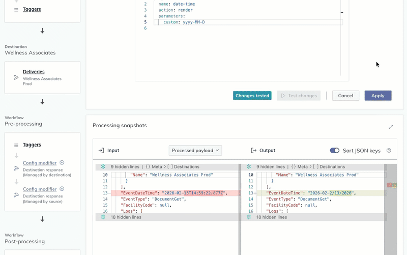 A user applies the edits to a config modifier. A user applies the edits to a config modifier.