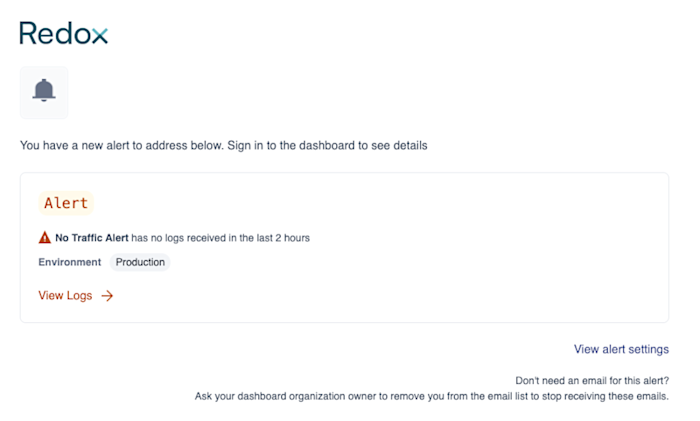 Email notification when an alert rule is triggered