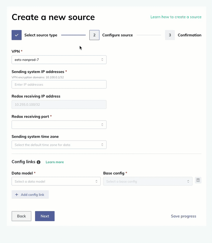 Step 2: Configure an MLLP source